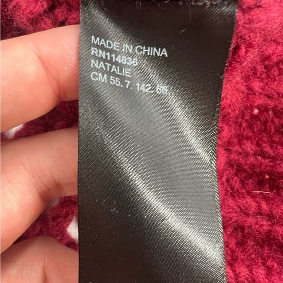 REISS Natalie open-knit wool-blend jumper sweater sz M - Picture 7 of 9